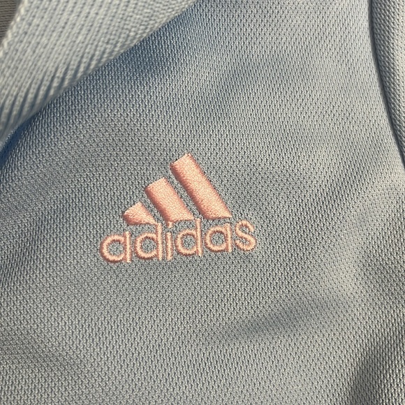 Adidas Light Blue Pink Polo Ruffle Tennis Dress - Picture 7 of 9